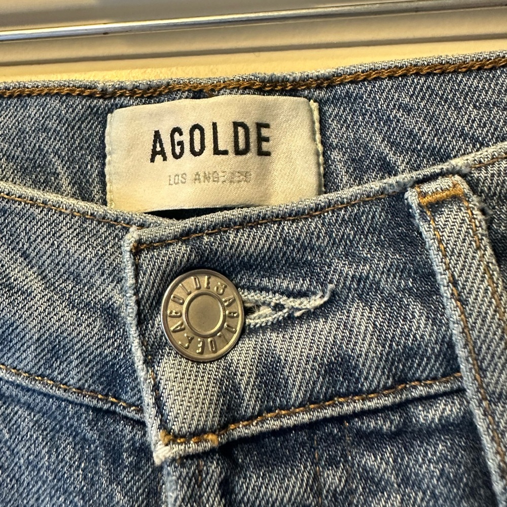 AGOLDE Riley High Rise Straight Crop Jeans - Picture 3 of 9